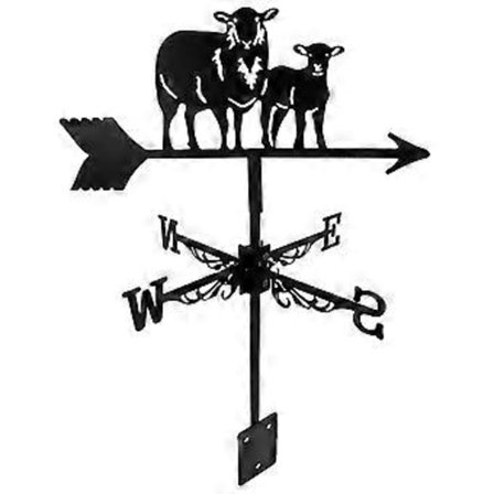 Vindriktningsvisare för Trädgård Uteplats Gårdsprydnad Takmonterad Vindflöjel Vindriktningsverktyg