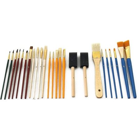 Penselsett Artist / Blandede Malerpensler - 25-pakning—pa