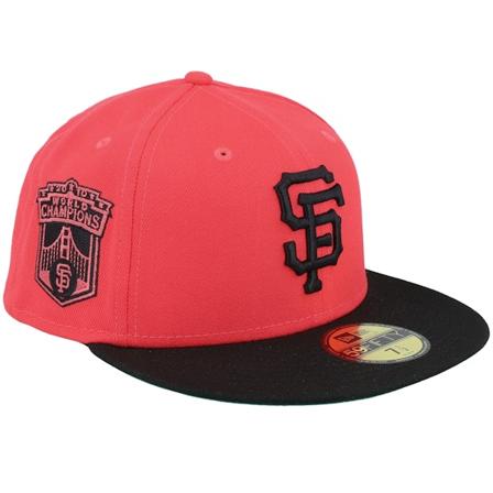 New Era - MLB Červená fitted Kšiltovka - San Francisco Giants Chime Pack 59FIFTY Safgiaco World Series 10 Lava/Black Fitted @ Hatstore