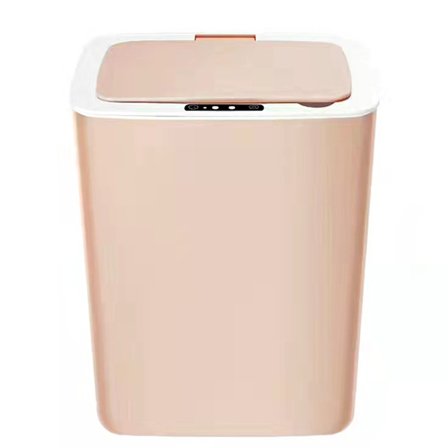 Automatisk sensor papperskorg Stor kapacitet soptunna med lock för kök