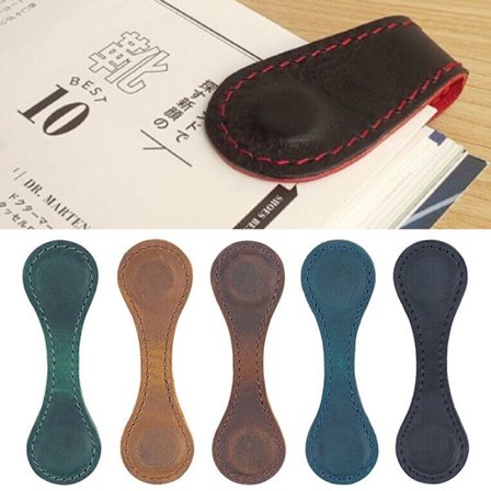 Magnetisk läderbokmärke, present till familj eller vänner, personligt bokmärke, present till barn, present till läsare, present till studenter (1 st)(