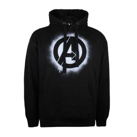 Avengers Herr Stencil Hoodie Xxl Svart