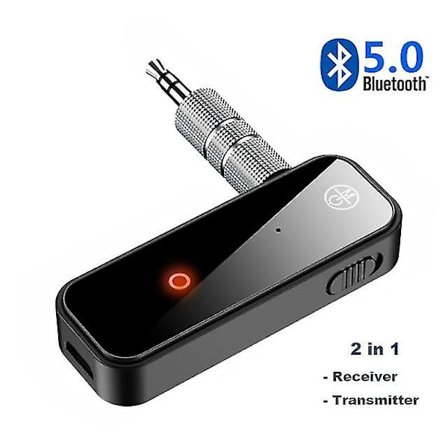 2 i 1 trådlös Bluetooth 5.0 mottagare sändare adapter 3,5 mm jack för bilmusik ljud Aux hörlurar mottagare Bt5.0 adapter