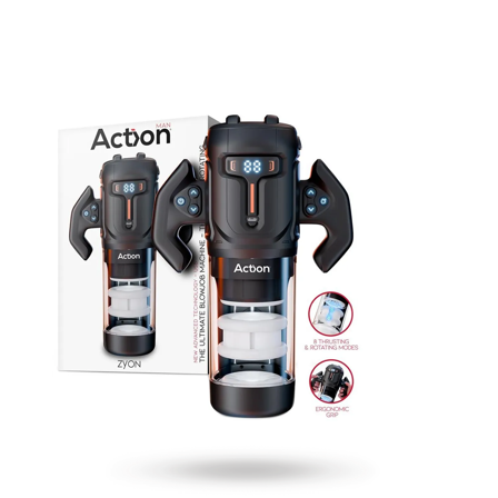 Zyon Thrusting & Rotating Masturbator - Sexleker Vuxen: Fleshlight, penisring, hylser & pumper