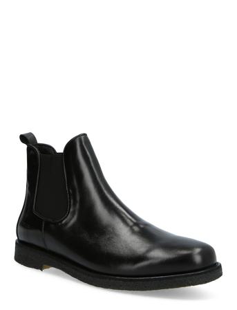Booties - Flat - With Elastic Black ANGULUS