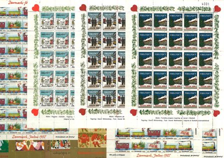 Danmark - Samling af juleark