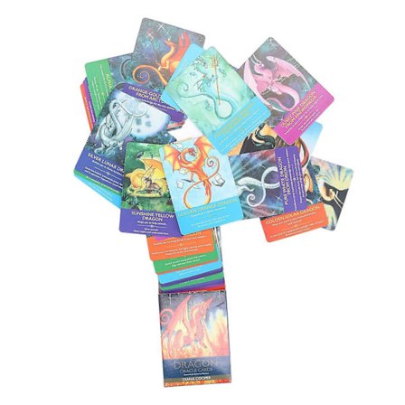 Ennustuskortit Lohikäärmeet Muovaavat Tulevaisuuden Salaperäisen Salaisen Maailman Tarot-kortit Peli Lahjaksi (LGL)