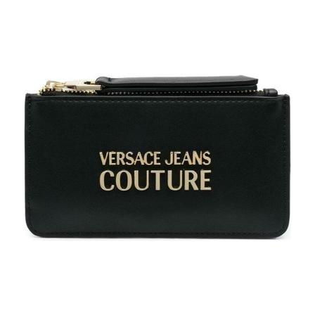 Versace Jeans Couture, Wallets Cardholders Czarny, Kobieta, Rozmiar: ONE Size
