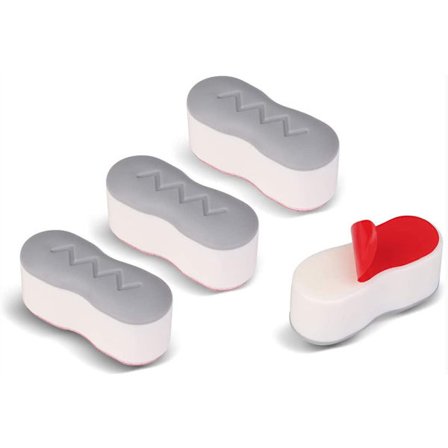 Pyöreät kohottavat wc-istuimet - 4 kpl Grey