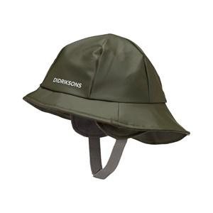 Kids - Didriksons Deep green Southwest Kids 7 Rain Hat 56 cm - Headwear - 56 cm - Green