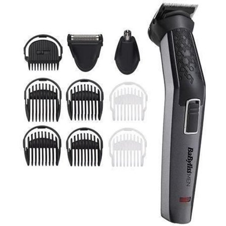 Babyliss MEN MT727E multifunktionstrimmer - 10 i 1 - carbon-titanium knive - autonomi 60 min.