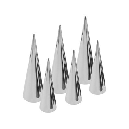 13,8*3,7cm - Dansk konisk bakeriform i rustfritt stål til blæst C