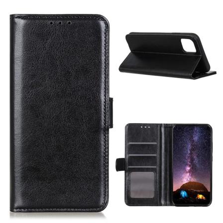 Xiaomi Mi 11 - Crazy Horse Läder Fodral - Svart Black Svart