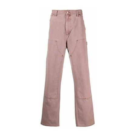 Carhartt Wip, Wide Trousers Roze, Heren, Maat:W28,Katoen