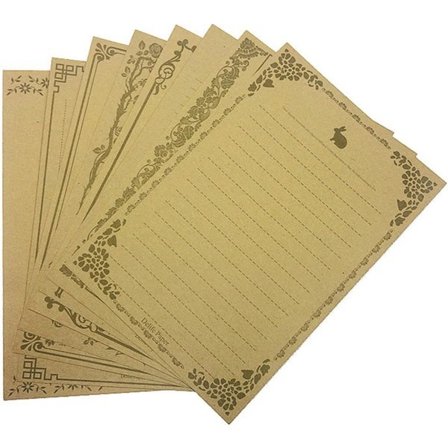 IC 80 ark A4-kokoista kirjoituspaperia, vintage-kirjepaperia