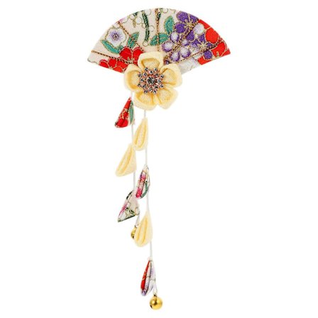 1st Kvinnor Japansk Kimono Sakura Tofs Kanzashi Hårprydnad Hårband Hårklämma
