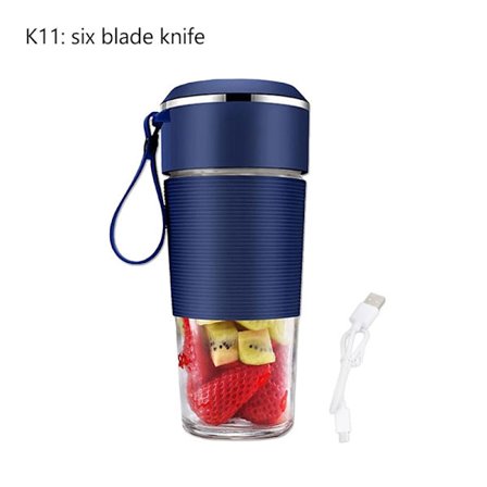 Uppladdningsbar Bärbar elektrisk Juicer Blender Smoothies Shake Cup USB Personlig Mini Mixer Färsk Frukt Juice Machine Blender Cup