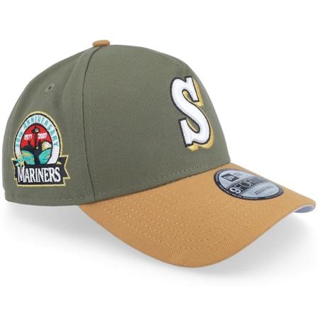 New Era - MLB Verde adjustable Cappellino - Hatstore Exclusive x Seattle Mariners 9FORTY 30th Anniversary Olive/Camel Adjustable @ Hatstore