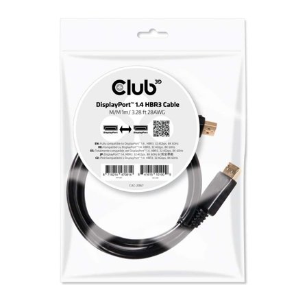 Club 3D DisplayPort-kabel - DisplayPort til DisplayPort - 1 m