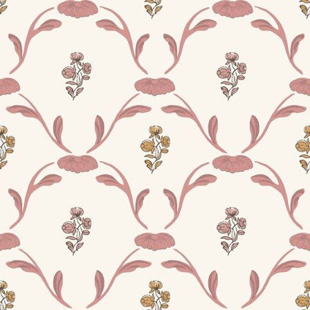 Duro Tapetprov, Hemmingbo 688-01P Gammalsvenska QuickUp, Röd, L, , Färg & tapeter