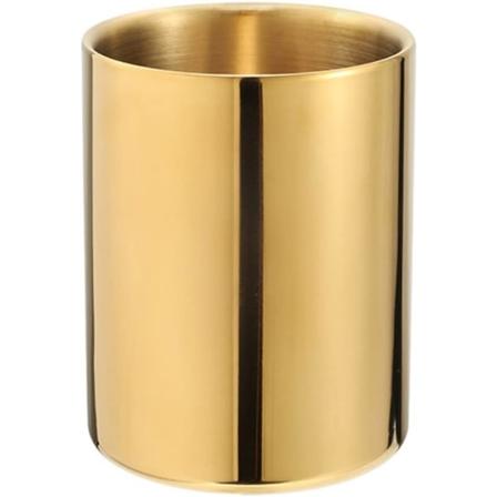 Pennhållare i guld, skrivbordsorganisatör, pennhållare, behållare, skrivbordsorganisatör, bordsvaser, blomkruka M