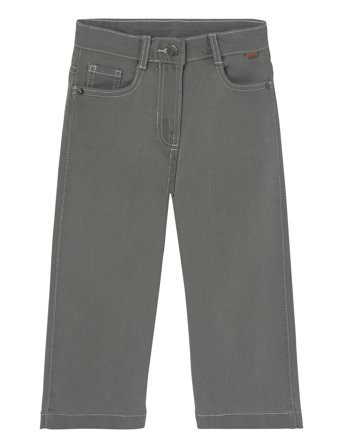 Boboli Denim Stretch Trousers For Girl -Bci - Grey - 122