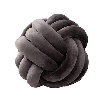 Knudebold Pude, Rundt Knyttet Plys Pude Accent Pude Til Preppy DB