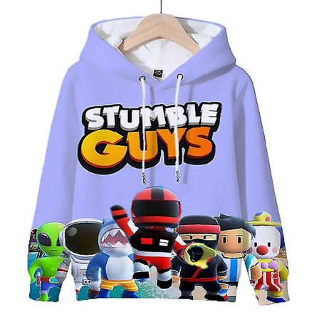 Stumble Guys Hoodie Pojkar Flickor Tröjor Barn Tecknad Hoody Pullovers Toppar Stumble Guys Print Luvtröjor Vår Barnkläder