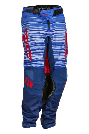 Pantaloni Cross Bambino FLY Racing Kinetic Mesh Rosso-Bianco-Blu 26