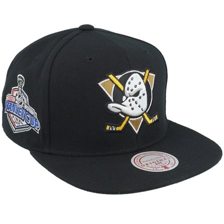 Mitchell & Ness - NHL - Black - snapback - Cap - Anaheim Ducks Top Spot Black Snapback - Hatstore