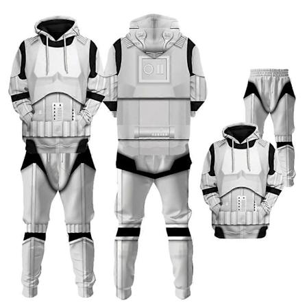 Elokuva Cos Trooper Cosplay-asu Fantasian 3D-tulostetut Hupparit Housut Tarvikkeet Halloween Karnevaali Puku Miehille Roolipeli-Xin Male B S