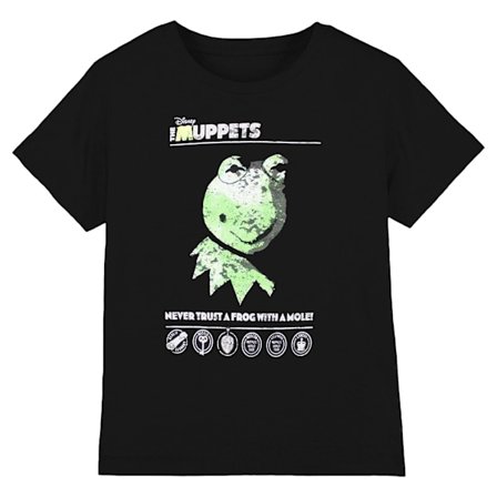 The Muppets Unisex Adult Never Trust A Frog T-Shirt L Svart