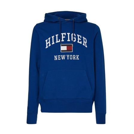 Tommy Hilfiger, Modern Varsity Hoody Blauw, unisex, Maat:L