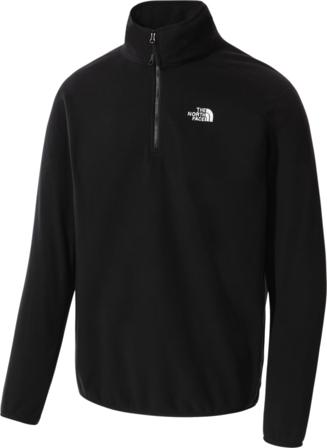 The North Face Men's 100 Glacier 1/4 Zip Fleece Men Mid layer tops Black XXL