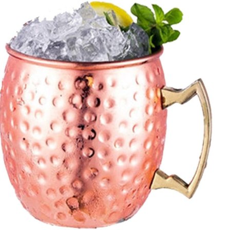 Bartilbehør i rustfrit stål til cocktailglas, Moscow-glas, kobberglas, nøgen