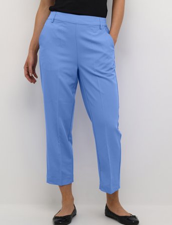 Kaffe Kasakura Hw Cropped Pants - Blue - 36
