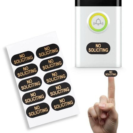 No Soliciting Sign Dørklokke-klistermærke til huset