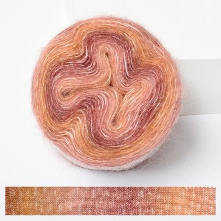 250M Rainbow Mohair Lanka Gradient Color Cake Lanka 07 07