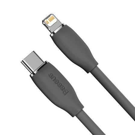 Baseus Jelly-kabel USB-C til Lightning, 20 W, 1,2 m (svart)