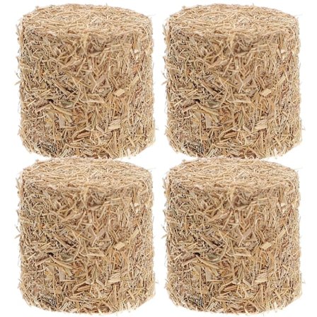 4 kpl Mini Hay Blocks Pieni Koristeellinen Hay Pöytä Koriste Rustiikki Huoneen Koristeet
