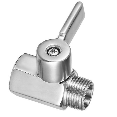 Heavy Duty Steel Mini Ball Valve, Thread Shut- Off Valve Ball Valve Shut Off Switch, Thread Pipe Fitting Stainless Steel Handle ( Silver )