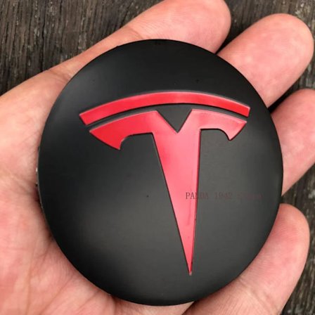 4 ST Navkapslar Centrumkåpa Emblem Klistermärke för Tesla Model 3 Y S X Flera Färger