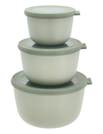 Mepal Skålesæt Cirqula Høj 3 Stk. - Green - ONE SIZE