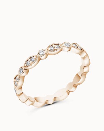 Alliansering Ester 18K Rose Gull - Forlovelsesringer & Gifteringer hos Vanbruun