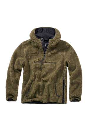 Brandit Teddyfleece Worker Pullover Olivgrön XL