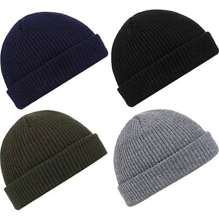 4 stycken Trawler Beanie Watch Hat Rulla upp kanten Skullcap Fisherman