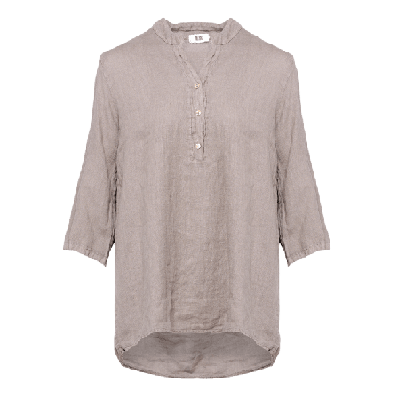Tiffany 17661, Shirt, Linen - Nougat Blusar Dam Brun S/M
