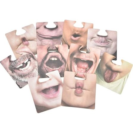 10 coasters med ansikter | coasters for drikke | med 20 morsomme motiver | ølbrikke med ansiktsmotiv