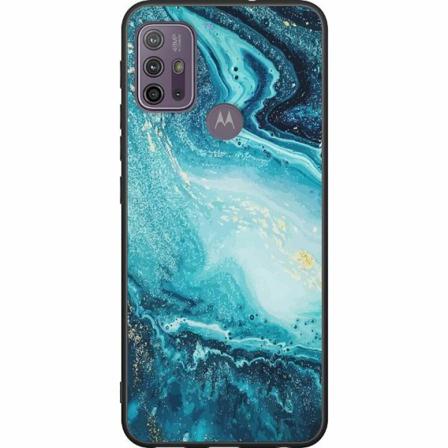 Motorola Moto G10 Svart Skal Marmor Marble