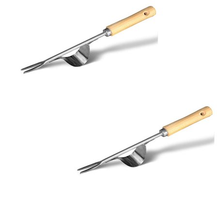 Manuel håndlugejern - Bøjningssikker løftestangsbase for super nem fjernelse af ukrudt og dybere gravearbejde. Kompakt haveredskab til at fjerne 